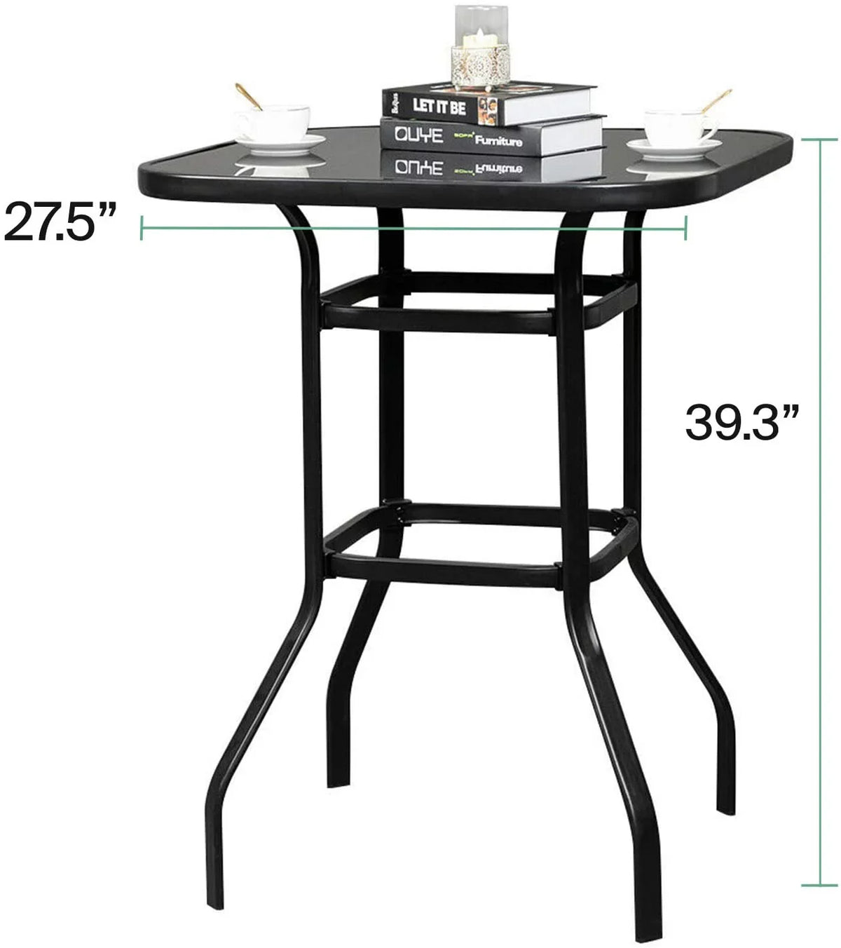Bar Glass Sturdy Elpis Backyard For Use With Table Beautiful Design