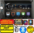 BLUETOOTH AUX PKG AM/FM JEEP RADIO CD DVD USB BT 1997-2002 WRANGLER STEREO