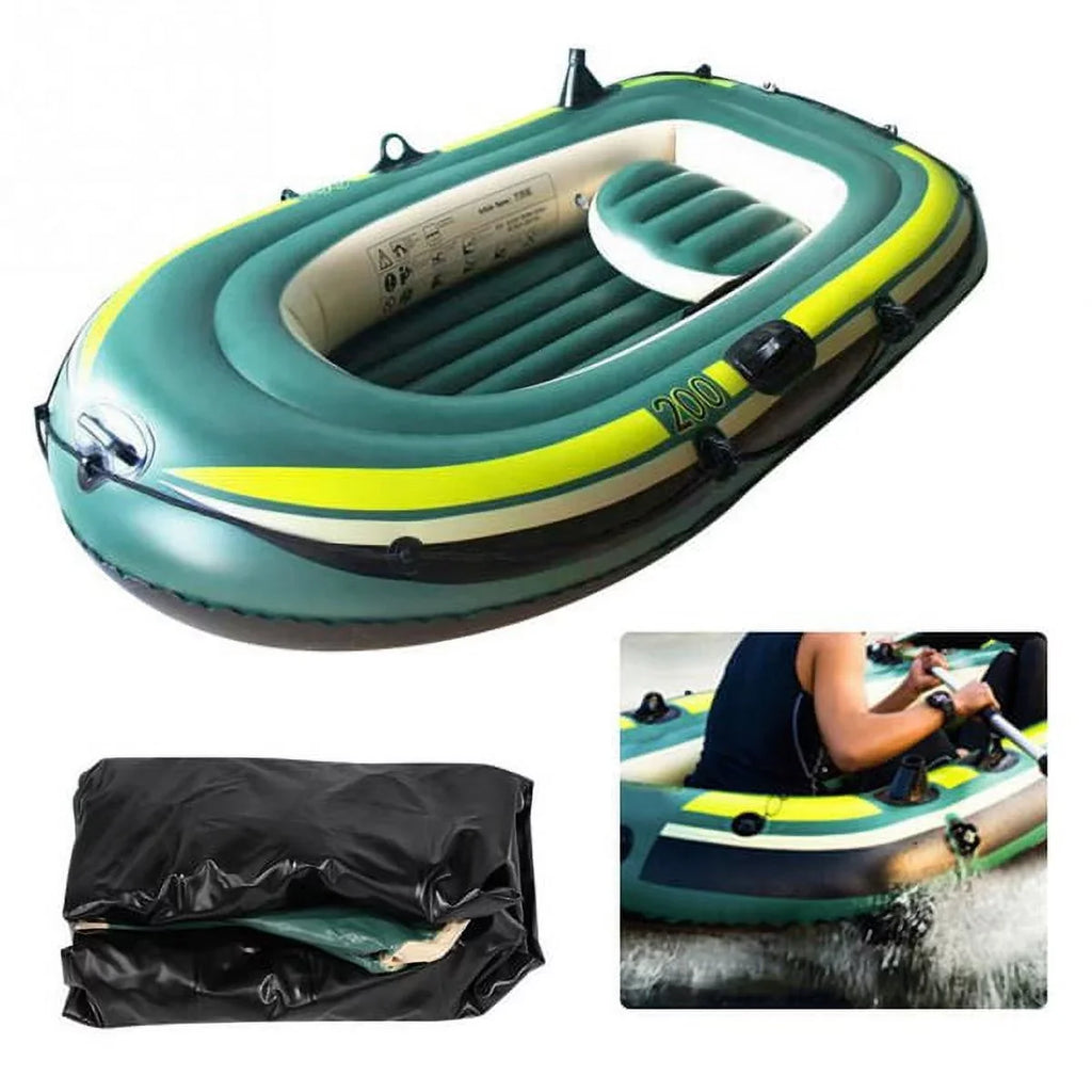 Fishing Drifting Two/Three Person Air Eastbuy Inflatable Rowing Diving Green PVC Tool Boat
