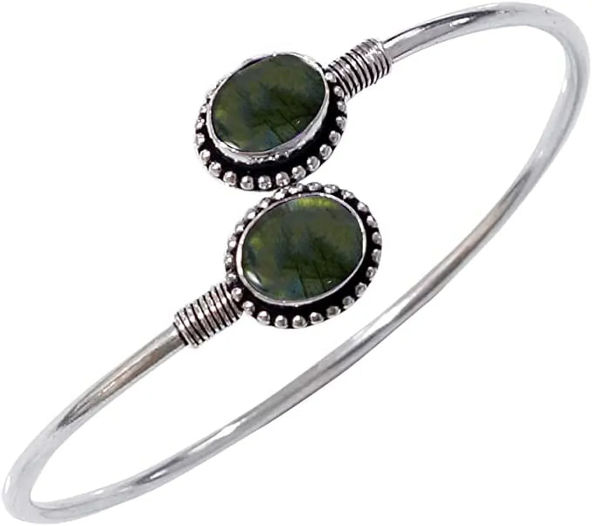 Jewellery Gemstone Designer Bohemian labradorite Bracelet, Cuff Plated Modern For Fashion Party Tribal Boho Women, Bracelet Natural Handmade Silver Design