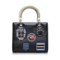 Dior Pre-Owned Satchel (Good) Leather Unisex Authenticated Judgement Medium Black Calf Lady