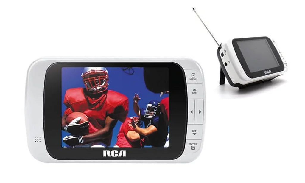 DHT235 Mini TV WHITE RCA Portable 3.5" LCD