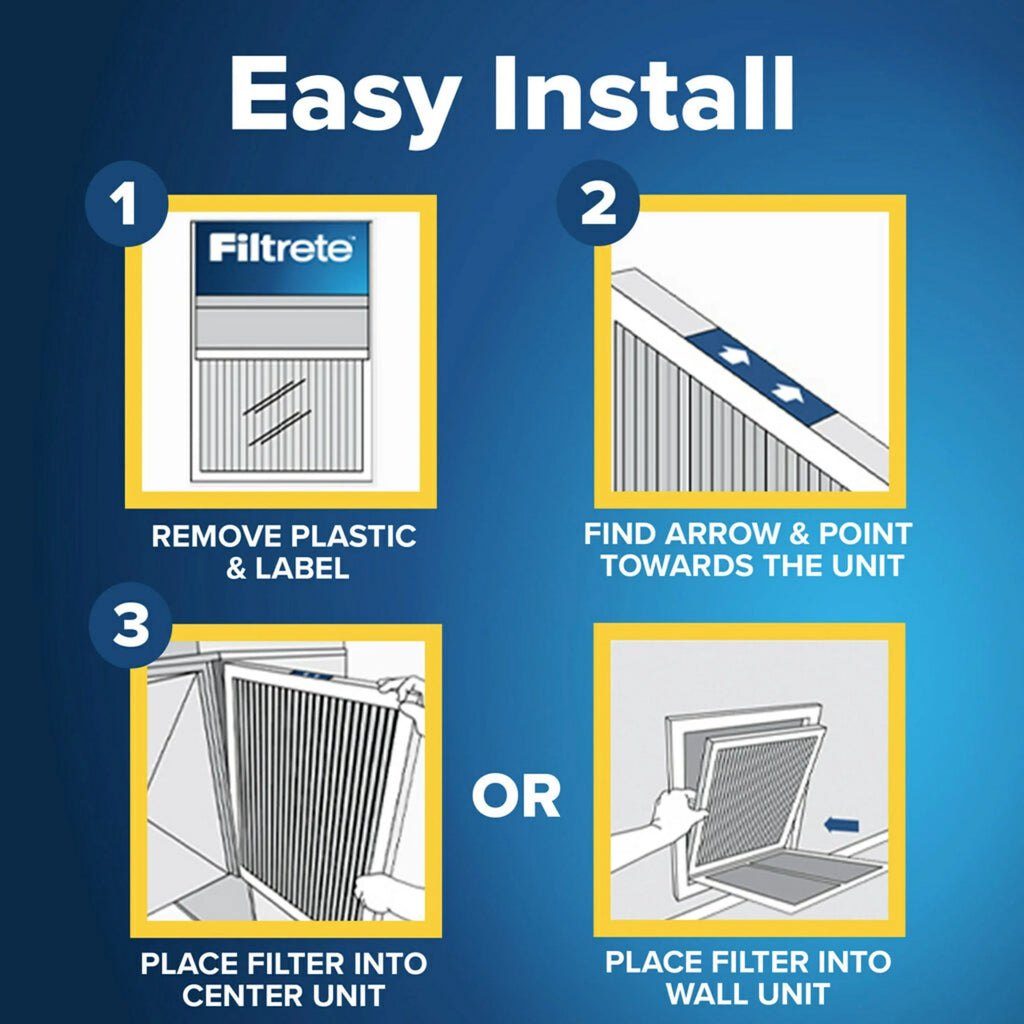 MPR Advanced Filter, MERV Filtrete 1500 Air Reduction, 6 12, Filters 16x20x1 Allergen