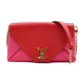 VUITTON Vuitton pink Pre-Owned leather Louis M54501 shoulder note red love chain hardware bag (Good) LOUIS gold