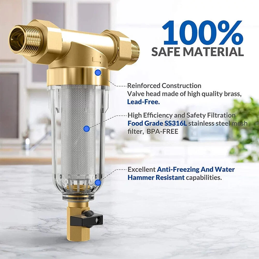House Water Micron System/whole Sediment Filter 50 2X Down Pre-Filter Spin Water