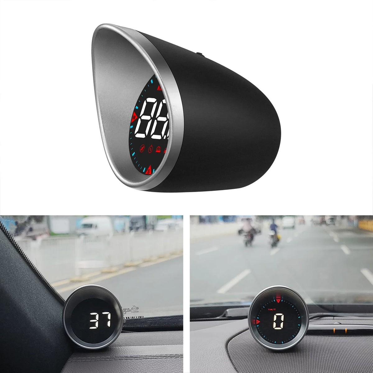 Display Mileage, Driving ametoys Fatigue Digital Overspeed Compass Driving Car Display and Car Head-up Angle, Speedometer