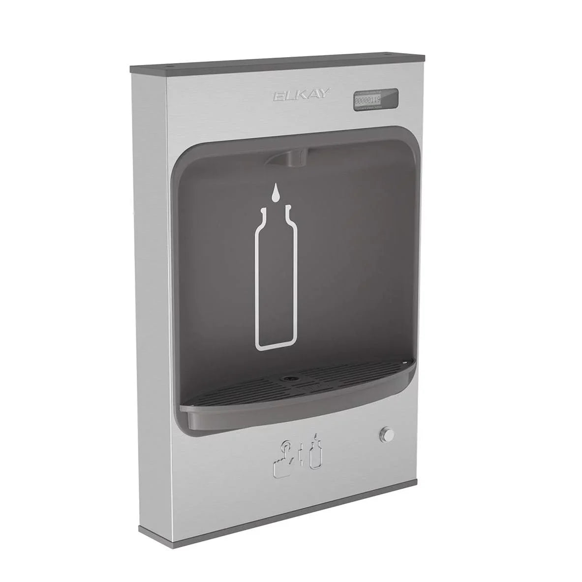 Mechanical Bottle Elkay Station Surface Non-Refrigerated EMASMB Mount, Non-Filtered Battery Powered Stainless EZH2O Filling