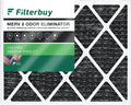 Filterbuy 16x20x1 Filters AC Carbon Furnace Odor MERV 8 (1-Pack) with Pleated Activated Air Eliminator HVAC