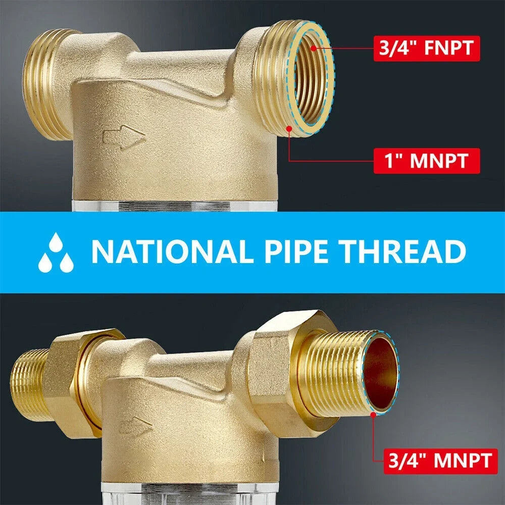 House Water Micron System/whole Sediment Filter 50 2X Down Pre-Filter Spin Water