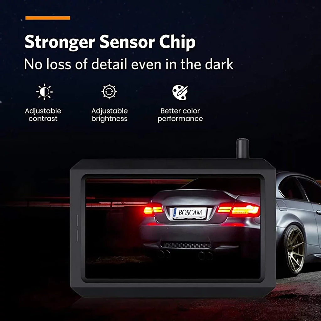 Systems, Plate View Backup Camera, Wireless Solar Trailer License BOSCAM Camera Back Rear Camera Car Up Wireless Vehicles Camera Digital Reverse for