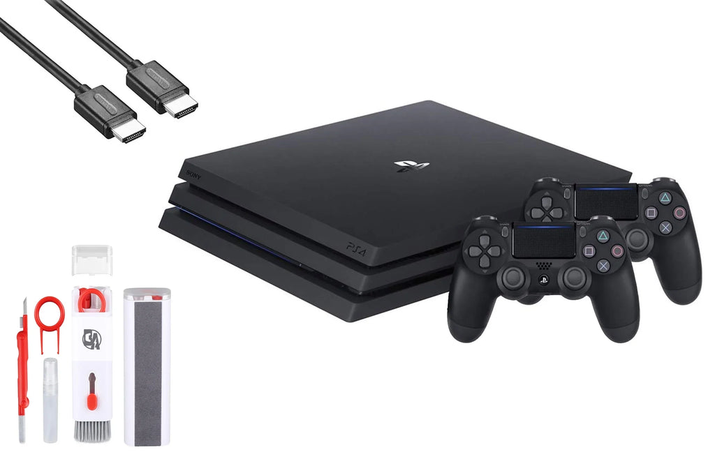 HDMI 1TB Sony Gaming Bundle BOLT 2 New Cleaning Kit Pro Cable With Console Controller Black PlayStation AXTION 4 Like