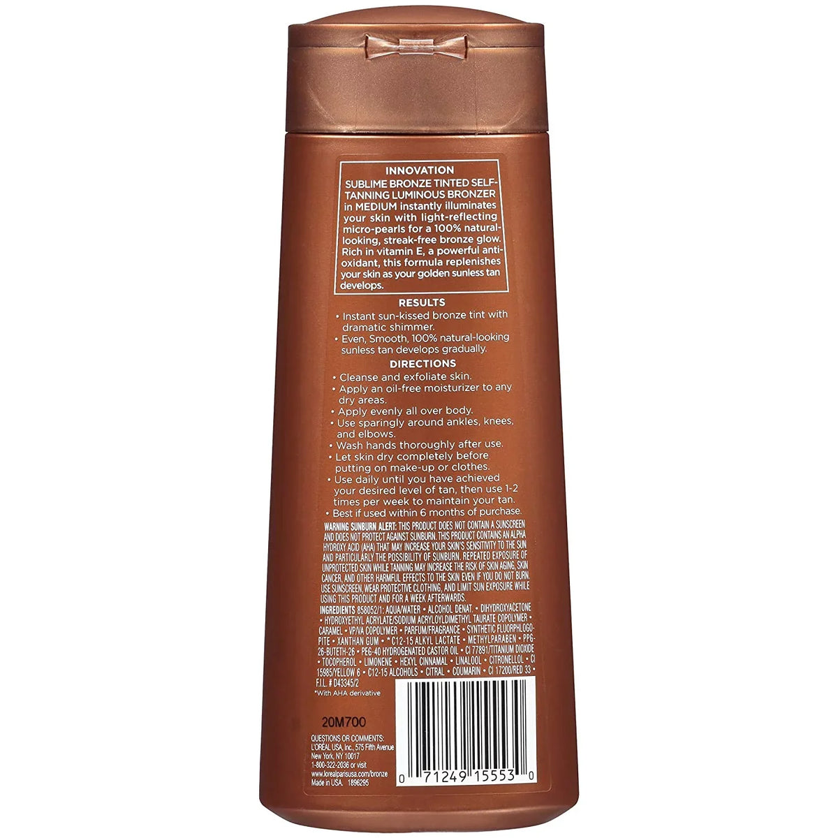 Luminous L'Oreal Medium Bronze, 6.7 Bronzer, oz Sublime Self-Tanning Tinted