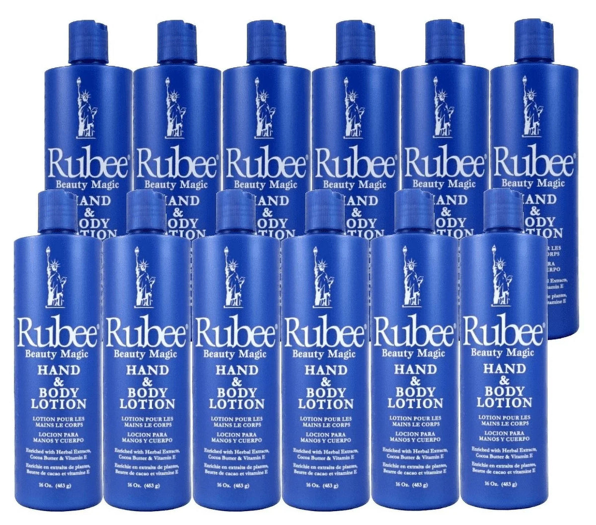 RUBEE 16OZ- & LOTION BODY 12PACKS HAND