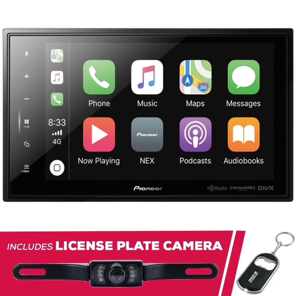Plate 8" Digital DMH-C5500NEX Pioneer New Camera License Multimedia and Receiver