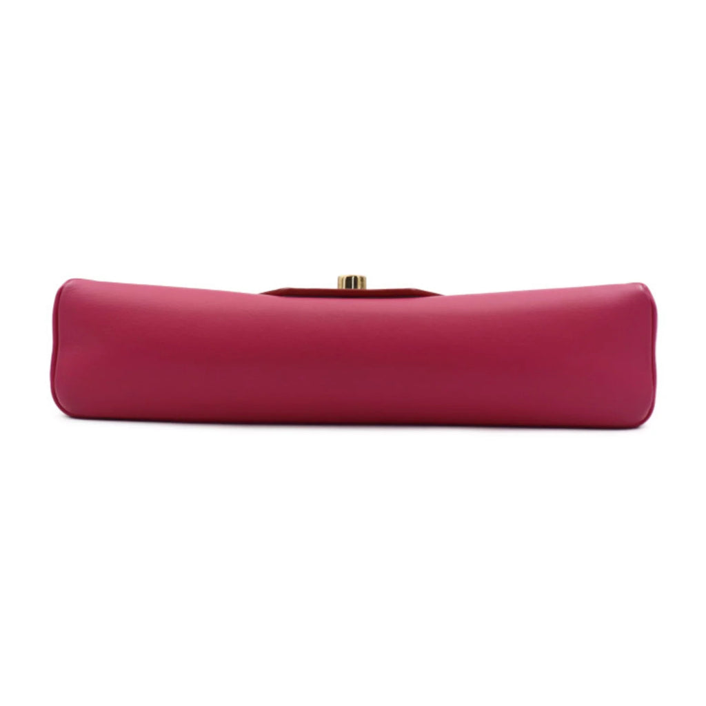 VUITTON Vuitton pink Pre-Owned leather Louis M54501 shoulder note red love chain hardware bag (Good) LOUIS gold