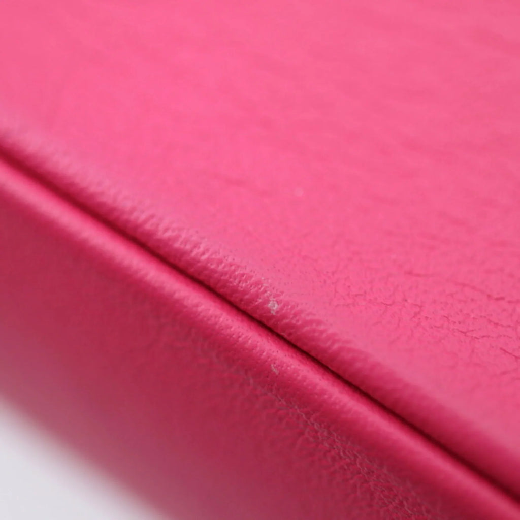 VUITTON Vuitton pink Pre-Owned leather Louis M54501 shoulder note red love chain hardware bag (Good) LOUIS gold