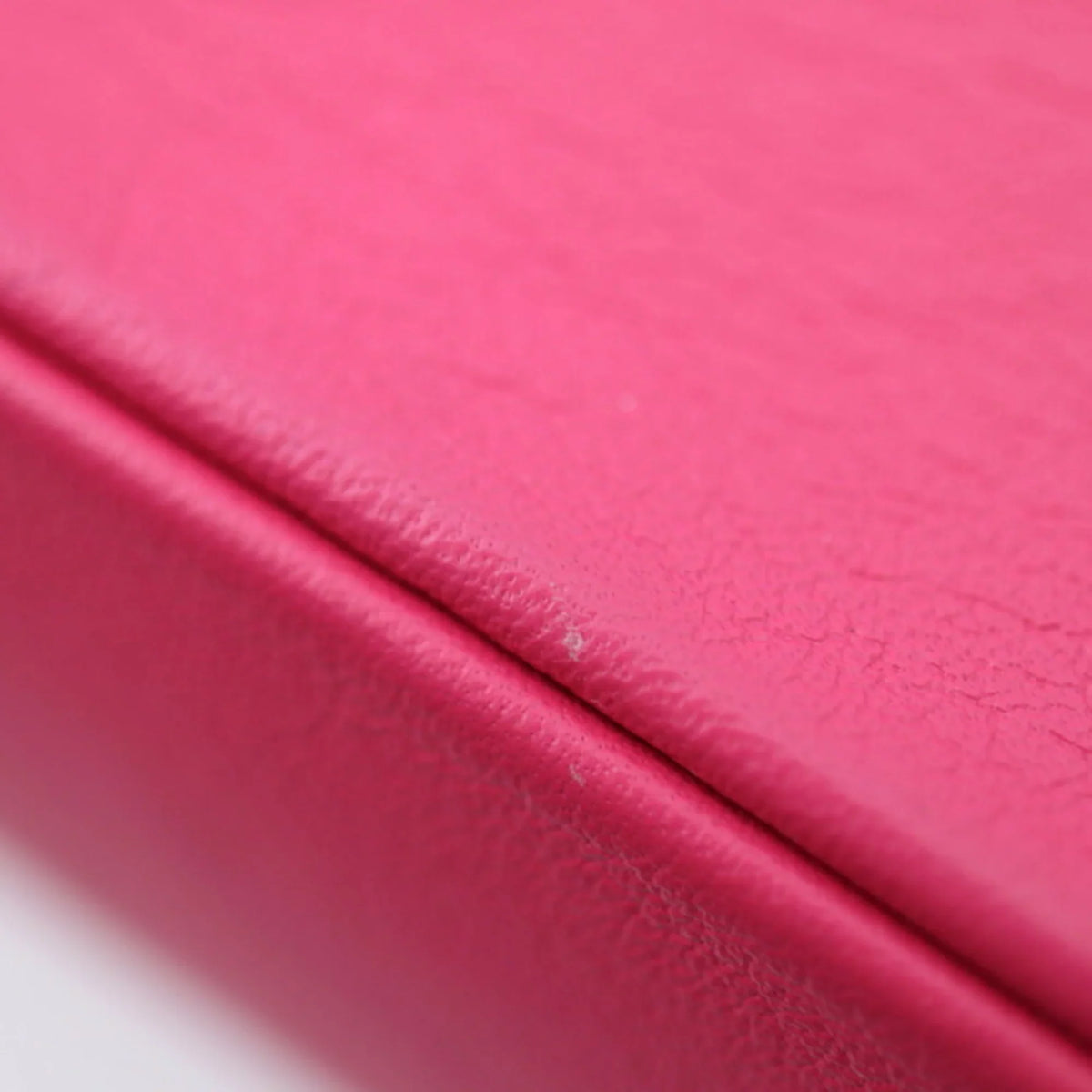 VUITTON Vuitton pink Pre-Owned leather Louis M54501 shoulder note red love chain hardware bag (Good) LOUIS gold