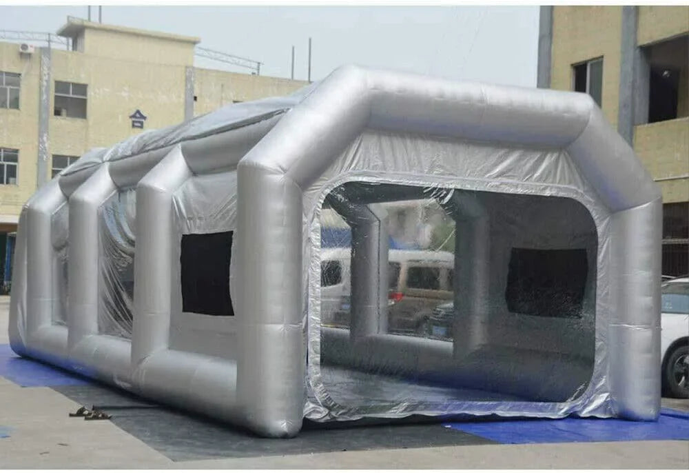 CNCEST Mobile FT Paint Booth Tent Car 20x10x8 Spray Filter Inflatable Booths System Paint 2 Portable USA