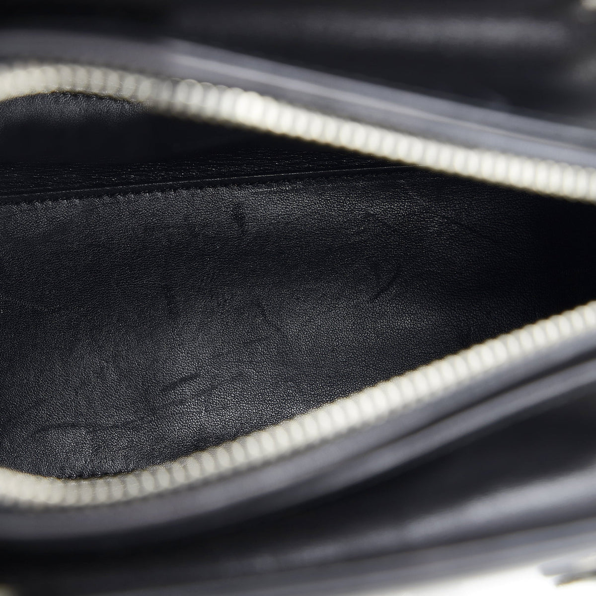 Dior Pre-Owned Satchel (Good) Leather Unisex Authenticated Judgement Medium Black Calf Lady