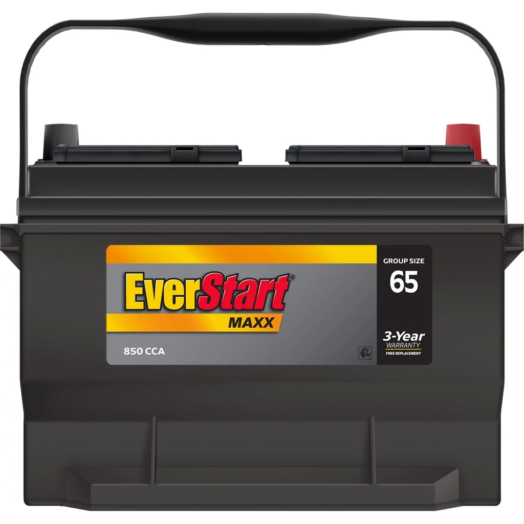 850 Group CCA 65 Volt Battery, EverStart Automotive Size 12 Maxx Lead Acid