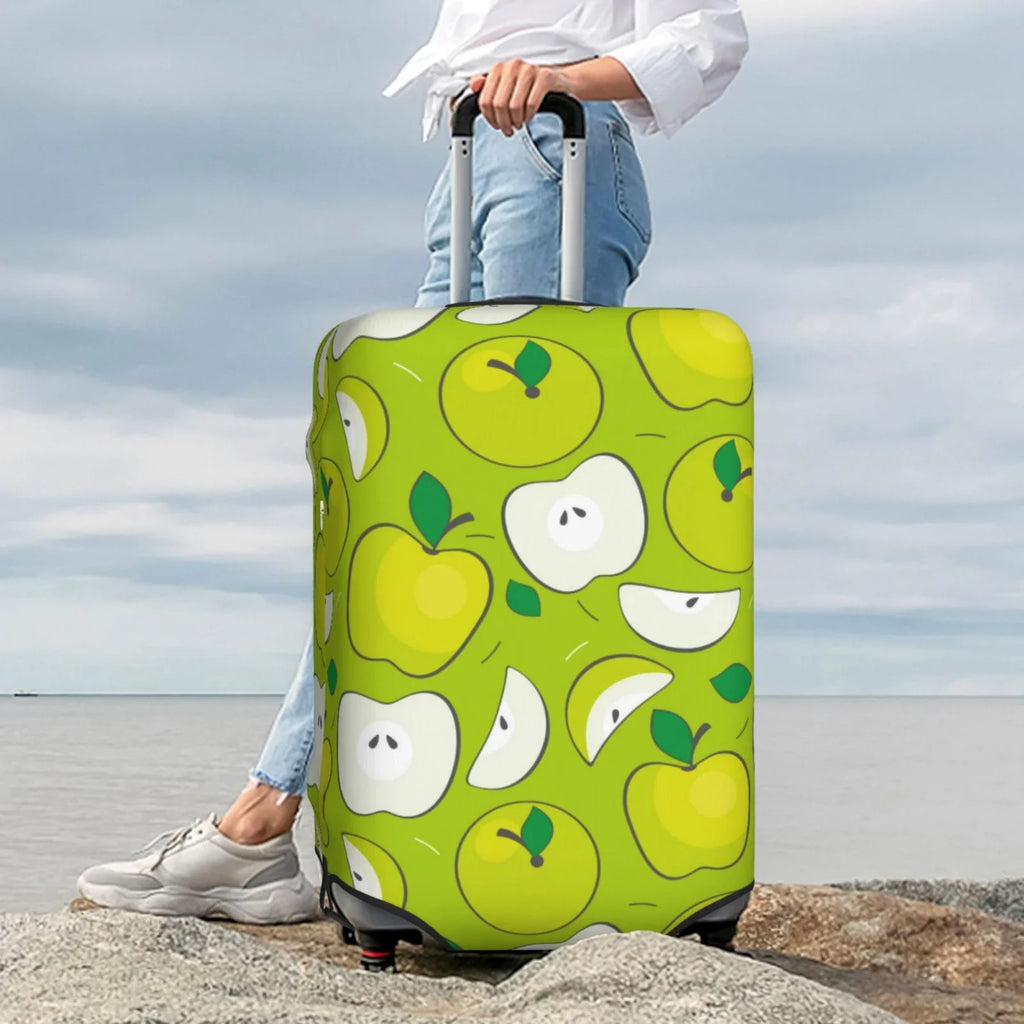 Suitcase Fashion Green Washable Protector Junzan Print Luggage Inch 18-32 Cover Apple Luggage Fits -