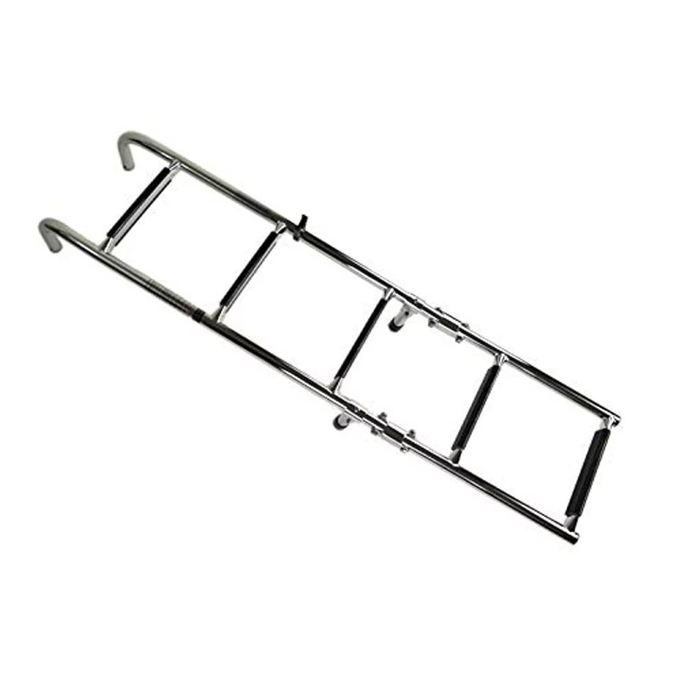 Ladder Grade Steps Yacht Foldable 3+2 Steel Boat Marine Stainless Marine City Boarding
