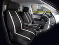 Seat Auto Universal Piece Leather Fit Checker Car Black, 2 Premium - Drive Cover Diamond 2102SC035