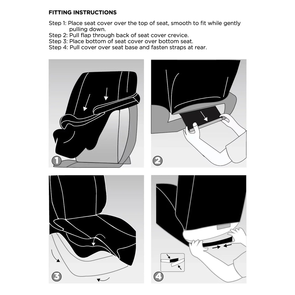 Seat Auto Universal Piece Leather Fit Checker Car Black, 2 Premium - Drive Cover Diamond 2102SC035