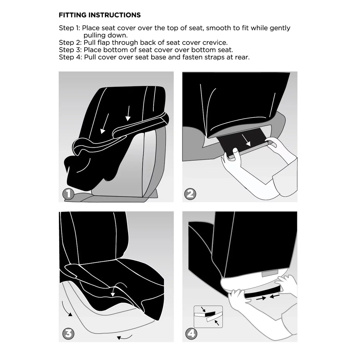 Seat Auto Universal Piece Leather Fit Checker Car Black, 2 Premium - Drive Cover Diamond 2102SC035