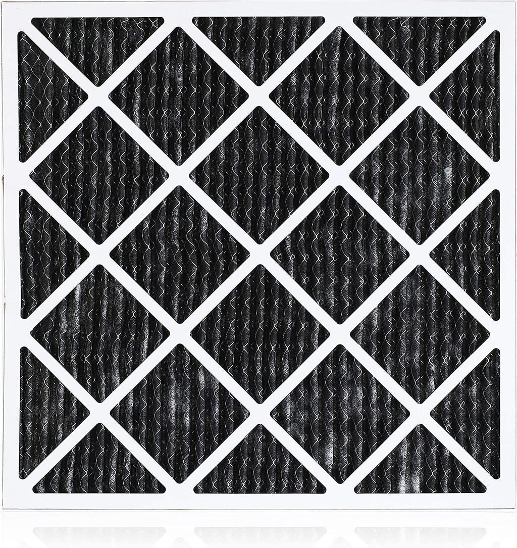 Filterbuy 16x20x1 Filters AC Carbon Furnace Odor MERV 8 (1-Pack) with Pleated Activated Air Eliminator HVAC